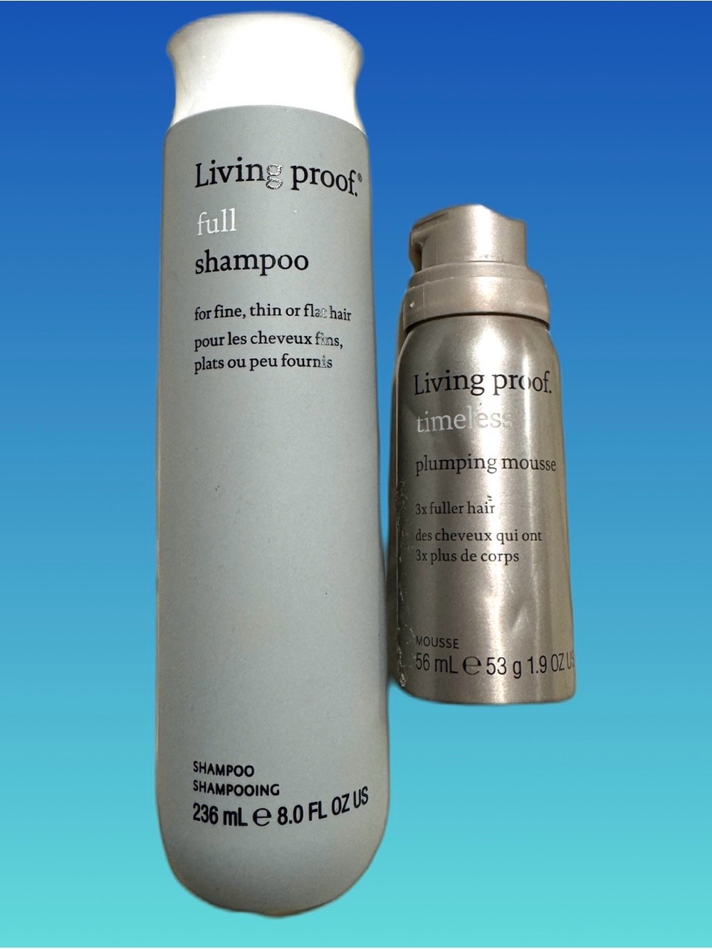 Living Proof Full Shampoo & Timeless Plumping Mousse - Gray / Silver